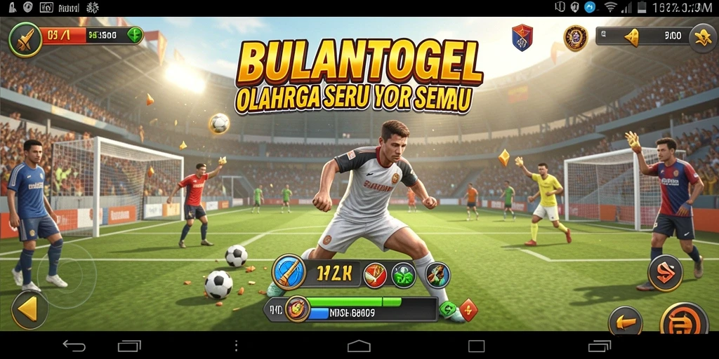 Tampilan gameplay menarik dalam permainan olahraga BULANTOGEL.