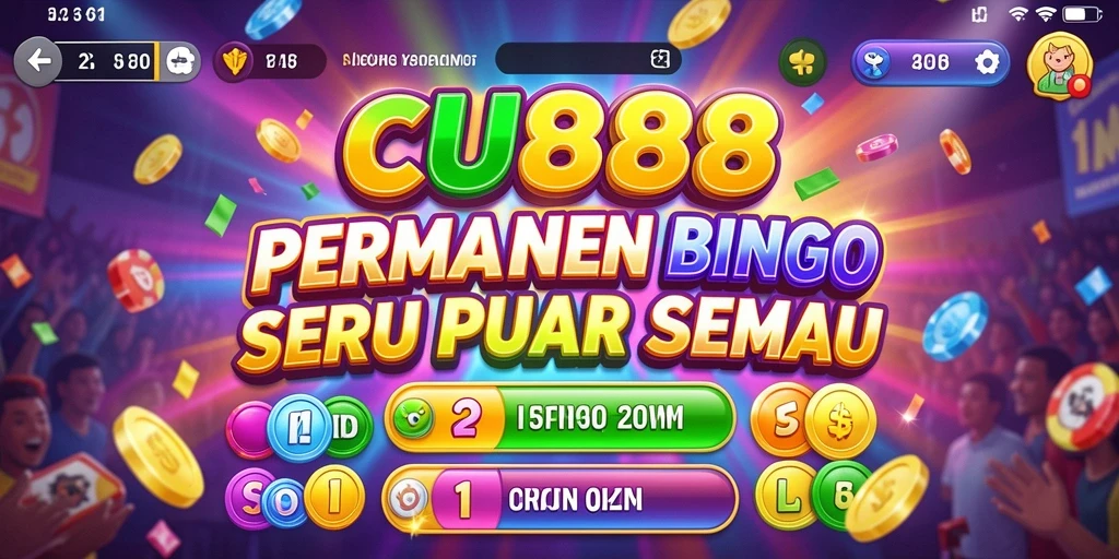 Tampilan menarik dari gameplay Bingo di CU888 yang menantang.