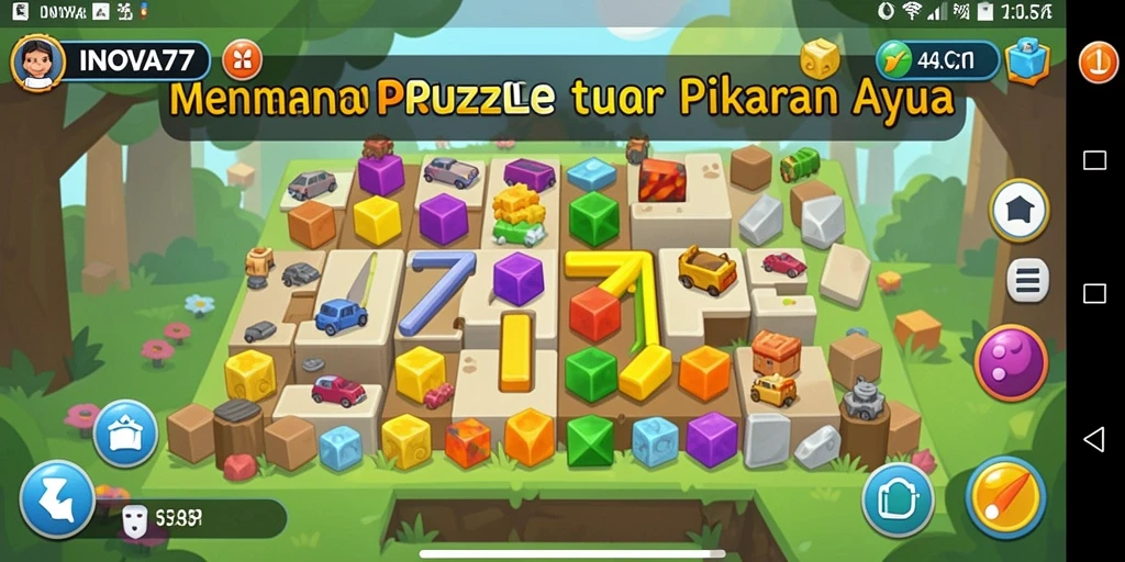 Tampilan menarik dari gameplay INOVA77 yang menantang.