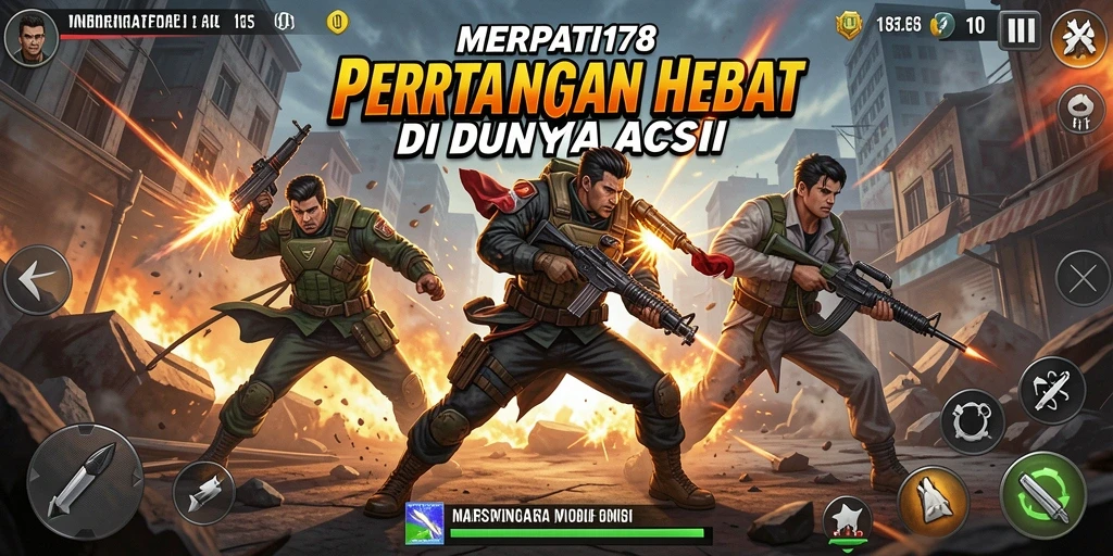 Tampilan aksi mendebarkan dalam gameplay MERPATI178.