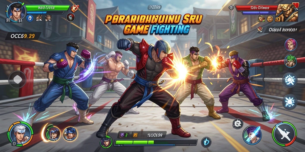 Gameplay OCE69 menampilkan aksi pertarungan yang seru dan menegangkan.