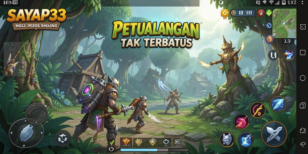 Tampilan gameplay menakjubkan dari SAYAP33 dalam petualangan seru.