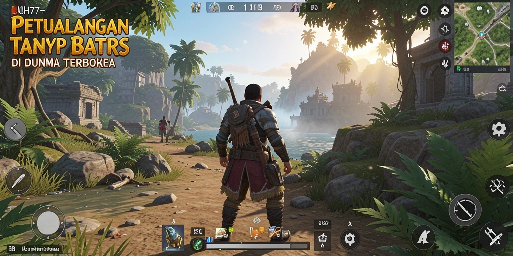 Tangkapan layar UH77 menampilkan gameplay yang menarik di dunia terbuka.