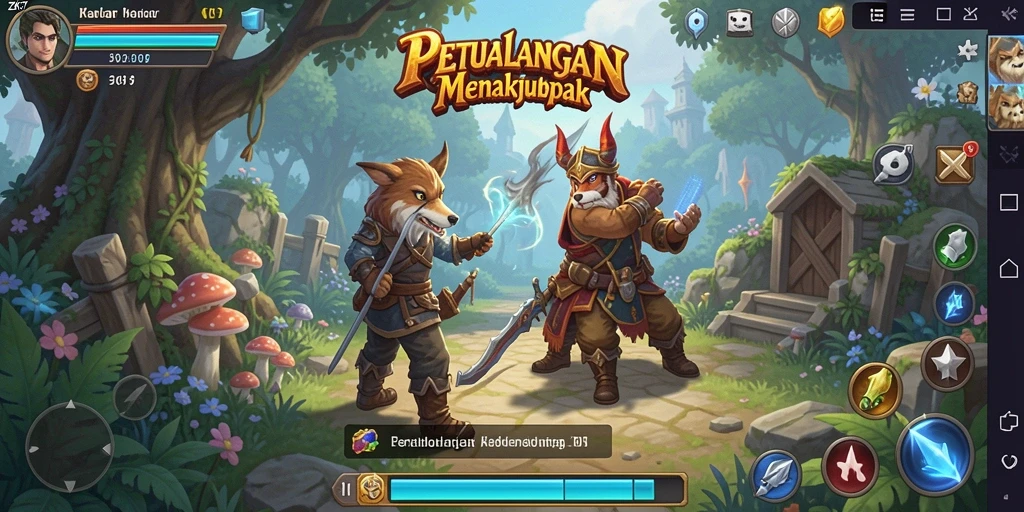 Tampilan gameplay ZK7 yang memikat dalam dunia RPG.